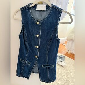 Meshki Blue Denim Vest